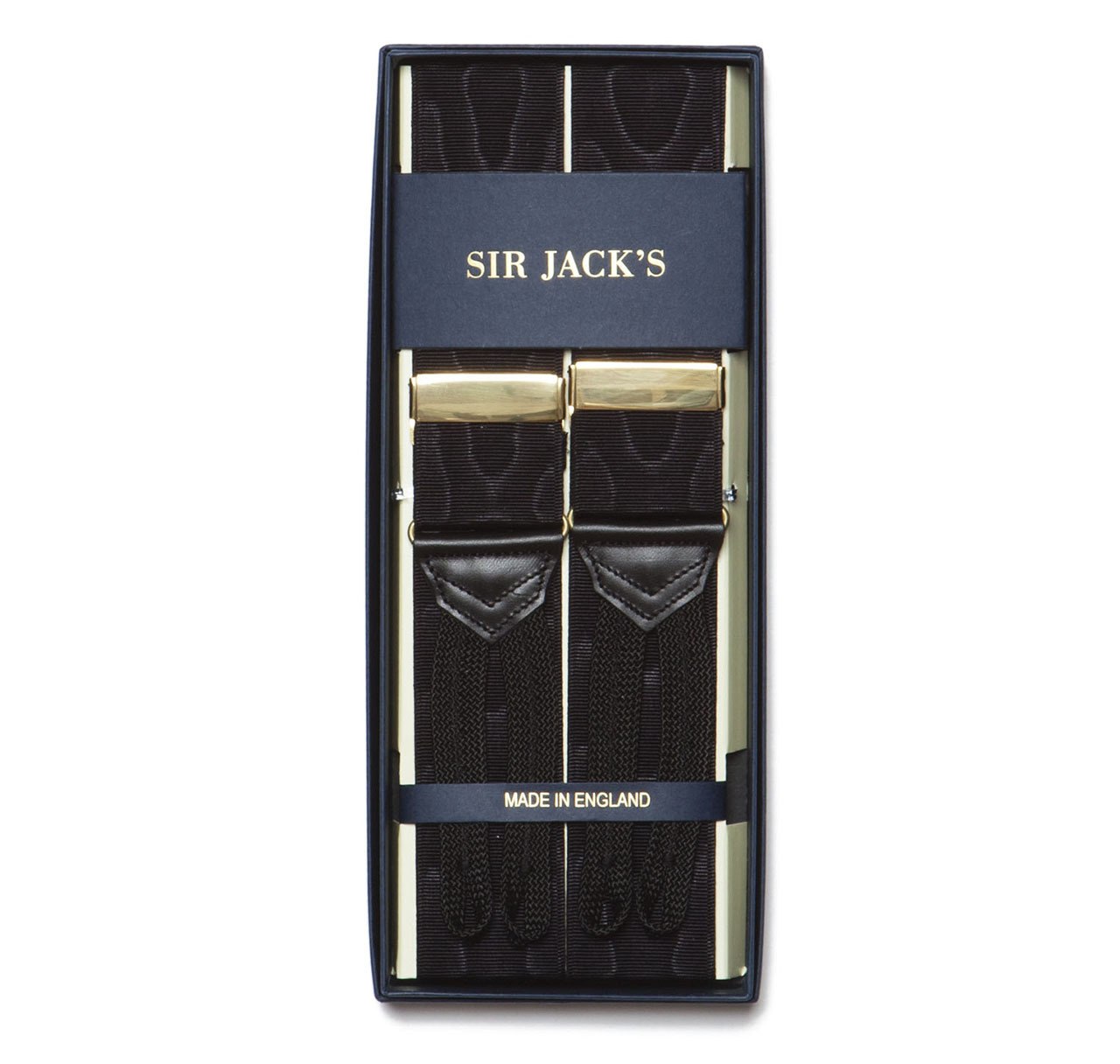 Sir Jack's Black Moiré Brace