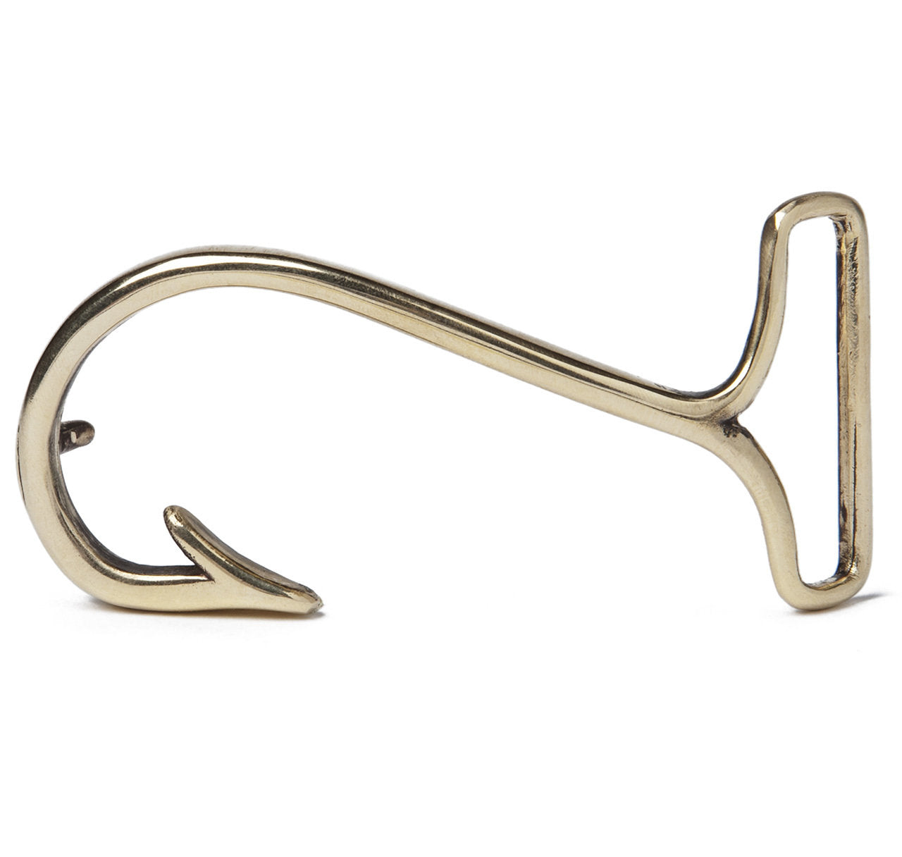 Sir Jack's Fish Hook Buckle with Brown Leather Belt