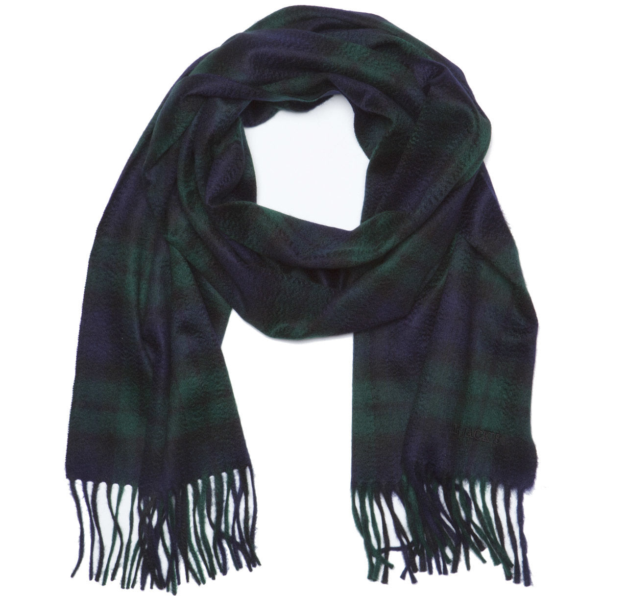 Sir Jack's Cashmere Blackwatch Tartan Scarf