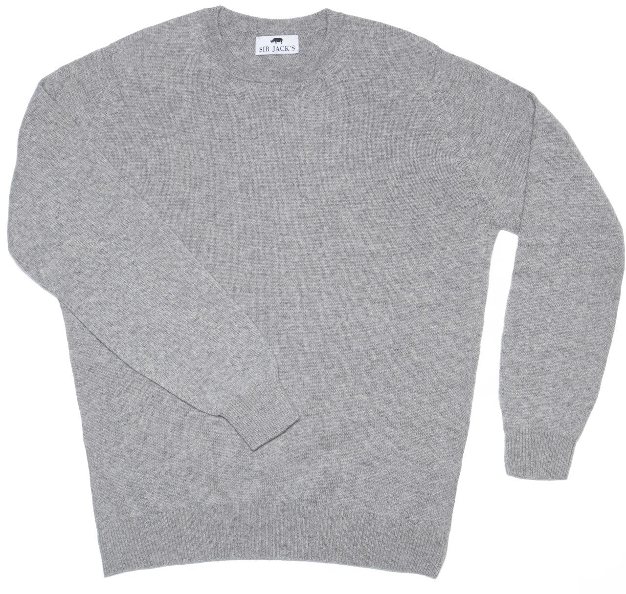 Sir Jack's Cashmere Crewneck Sweater in Grey
