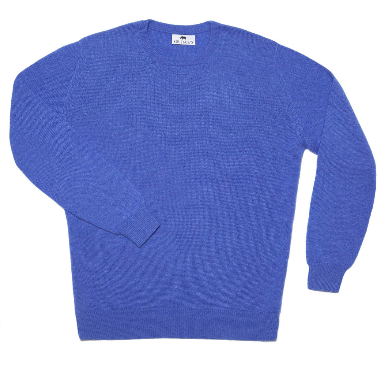 Sir Jack's Cashmere Crewneck Sweater in Ocean Blue