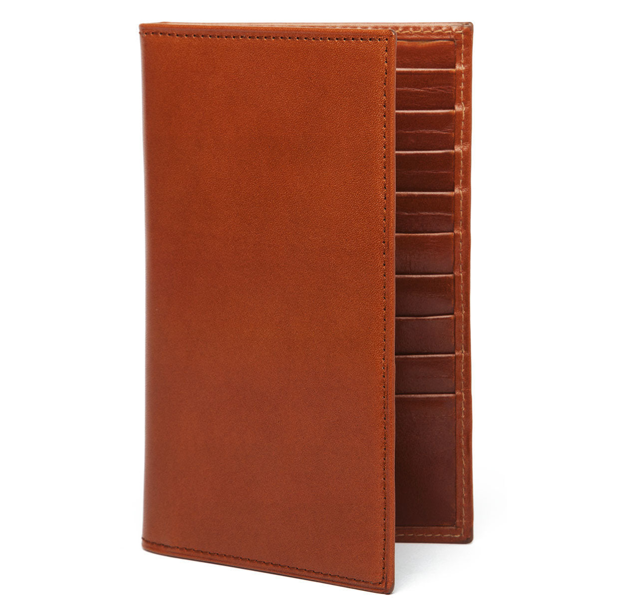 Cognac Leather Travel Wallet