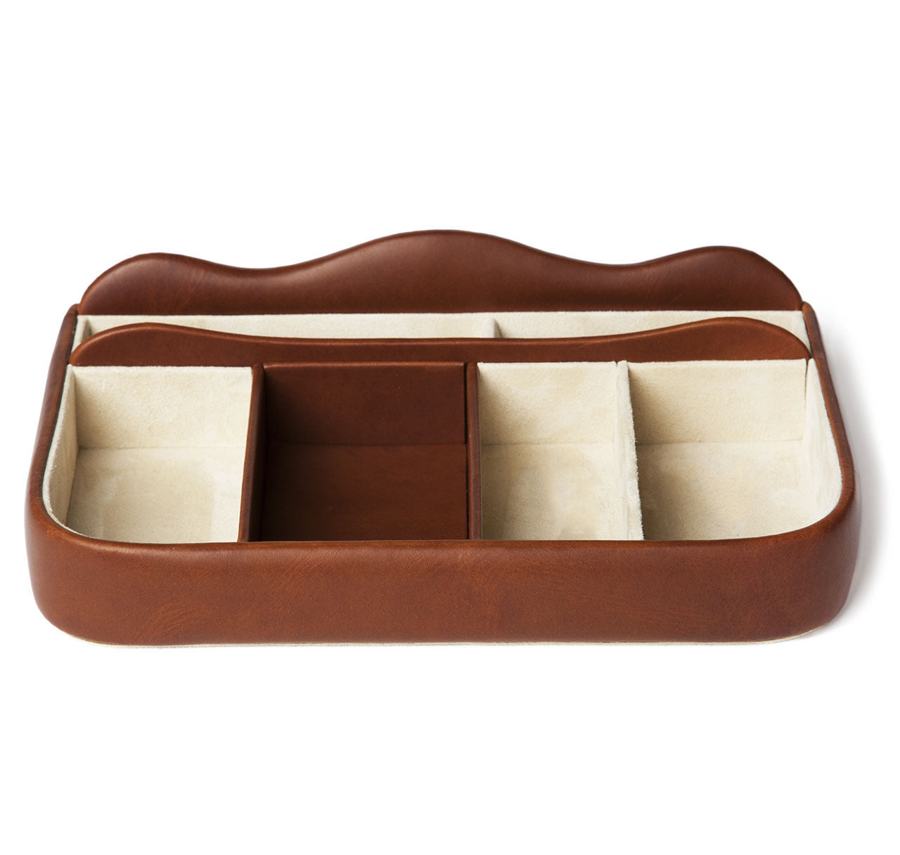 Havana Leather Dresser Tray