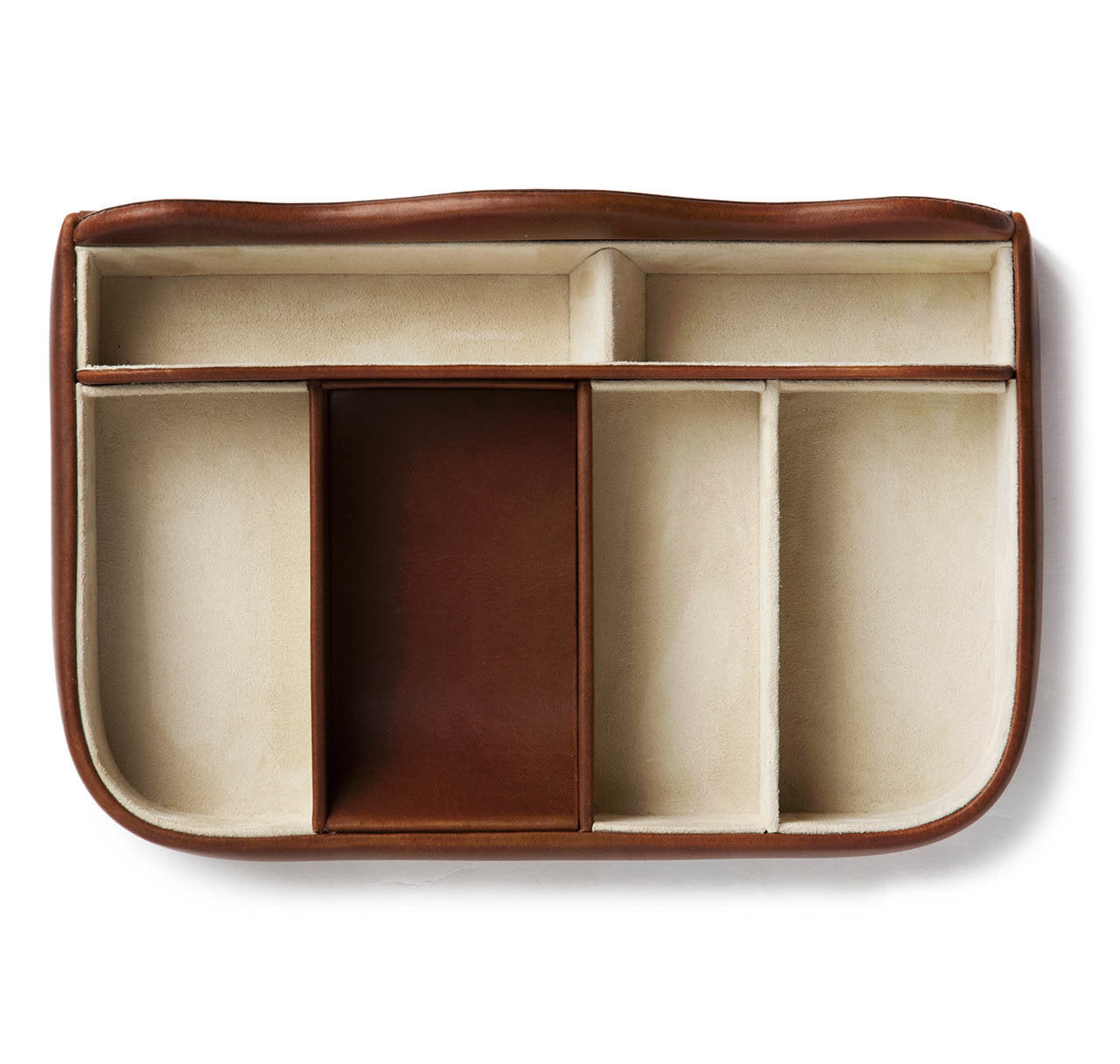 Havana Leather Dresser Tray