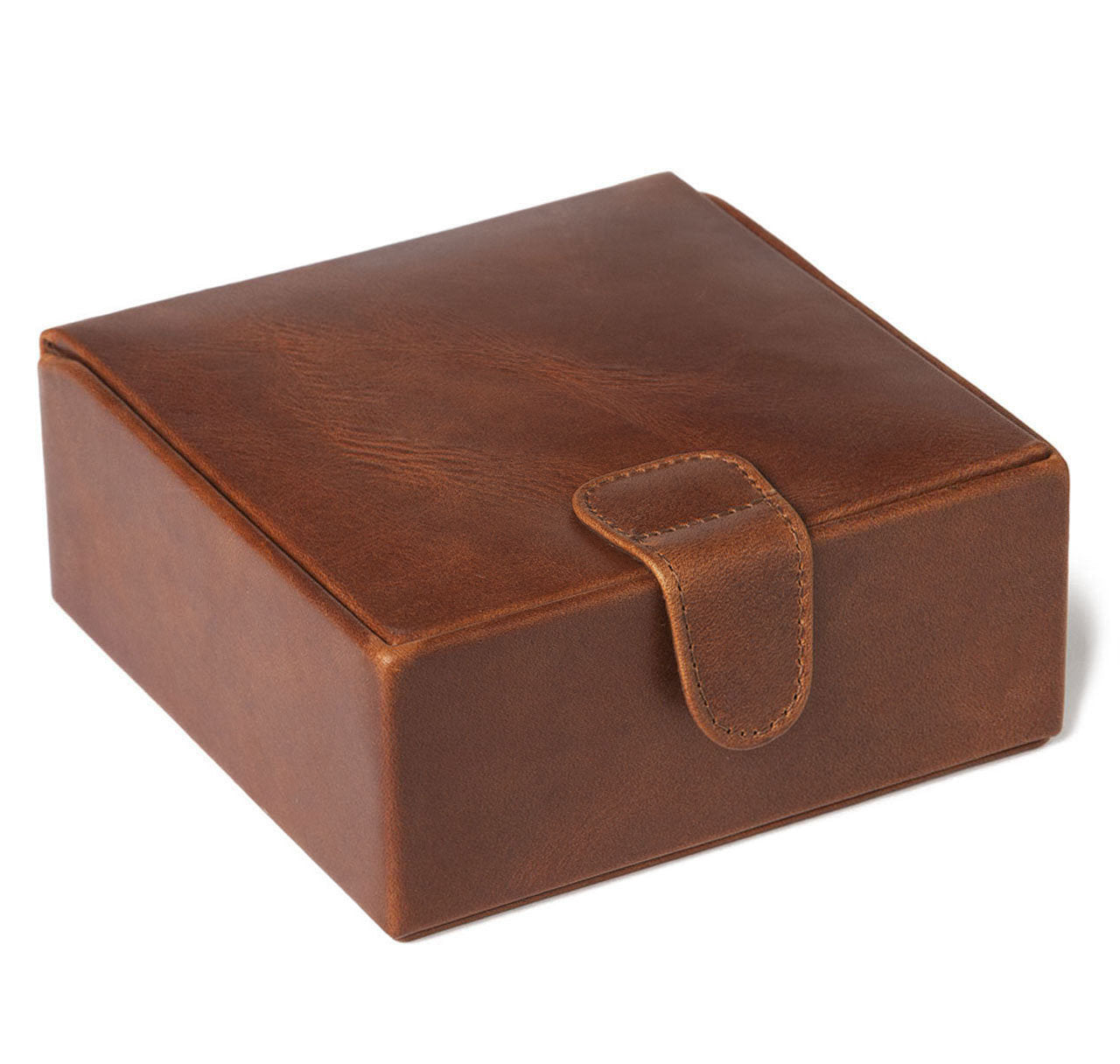 Havana Leather Large Stud Box