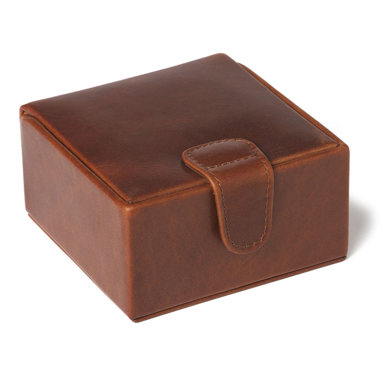 Havana Leather Medium Stud Box