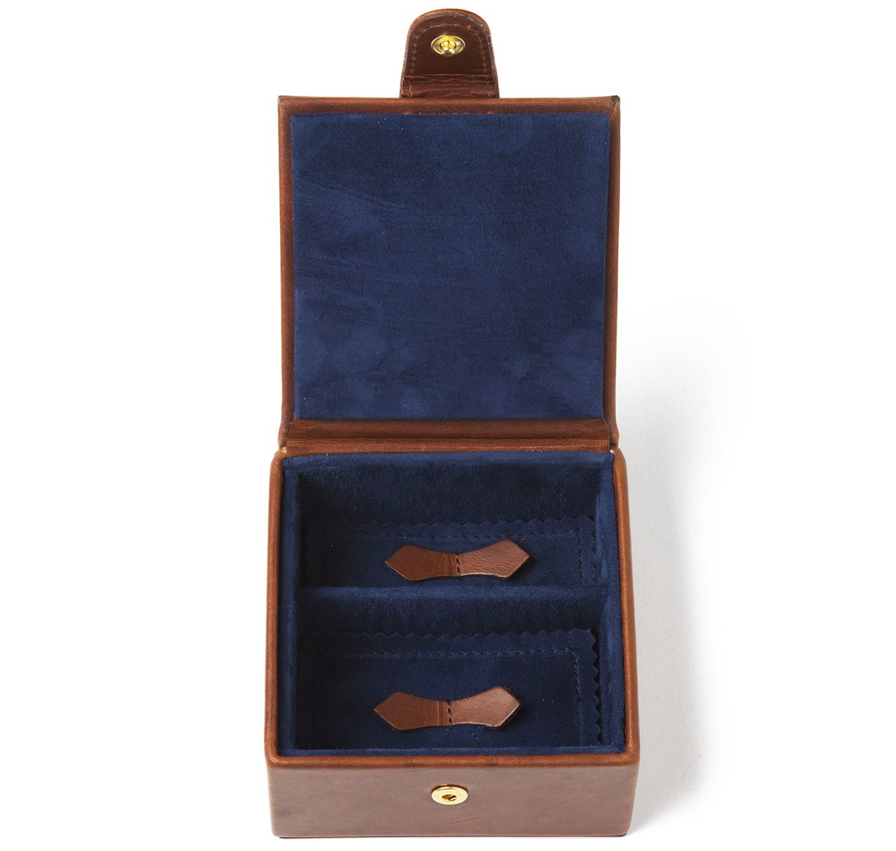 Havana Leather Medium Stud Box