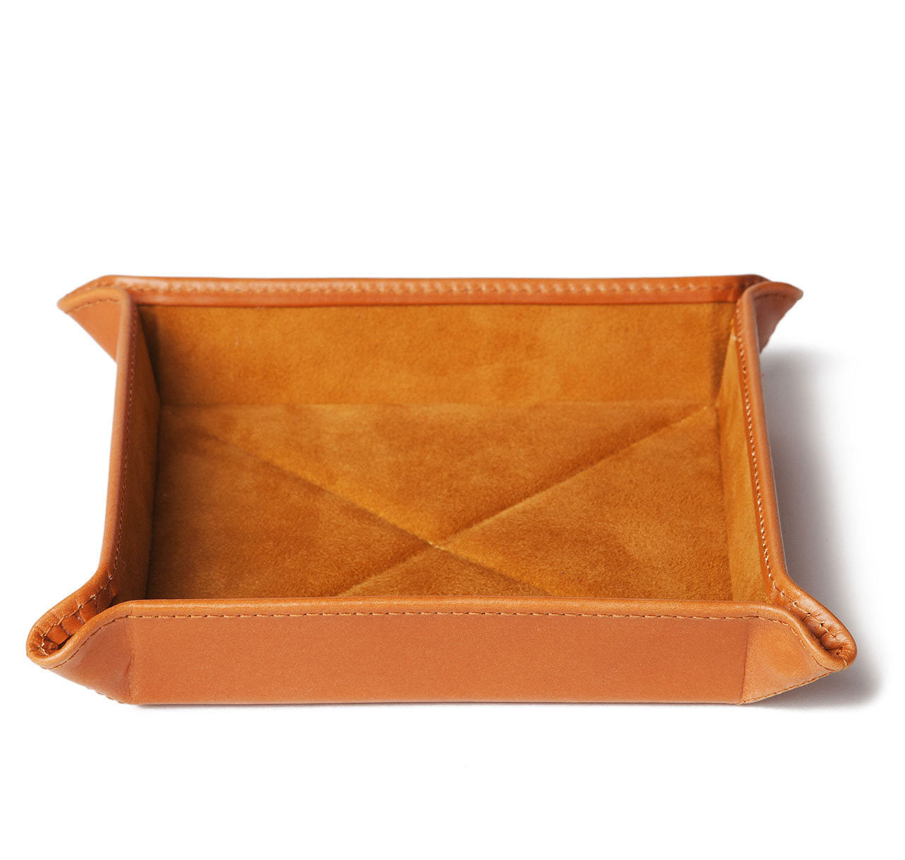 London Tan Leather Travel Tray