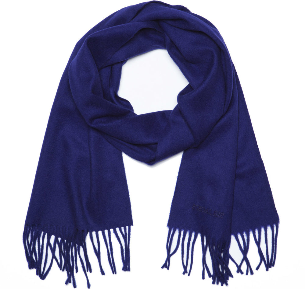 Navy + Orange Scarf