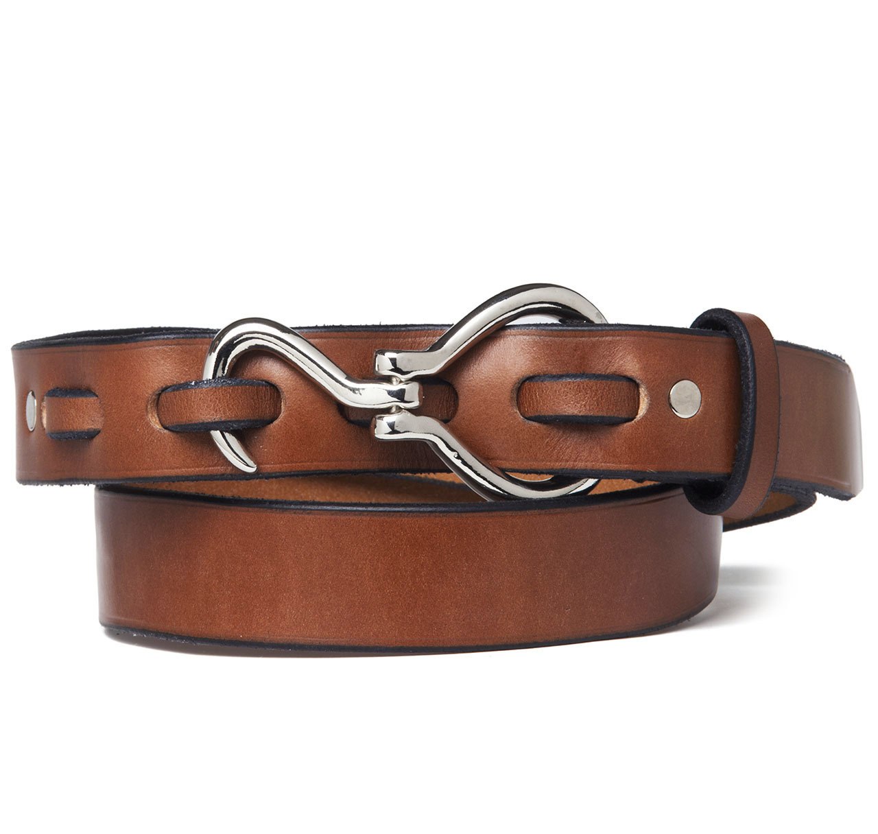 Sir Jack's Nickel Hoof Pick Belt in Chestnut