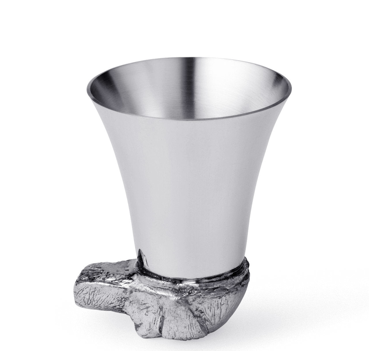 Pewter Dog's Head Spirit Measure & Stirrup Cup