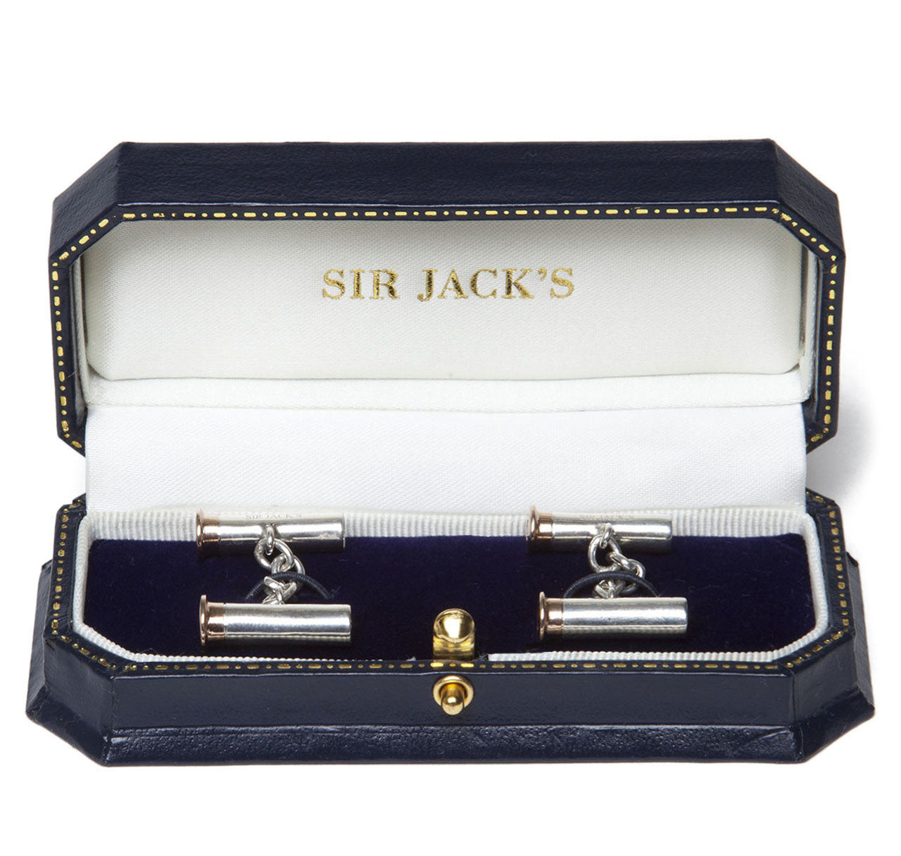 Sir Jack's Rose Gold & Sterling Silver Cartridge Cufflinks