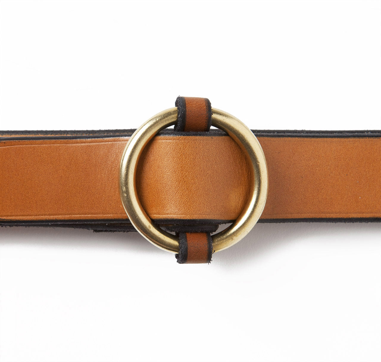 Sir Jack's Slip Cinch Belt in Light Havana