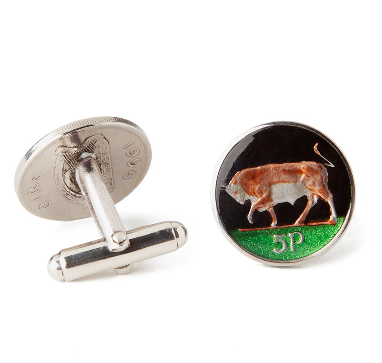 Irish Bull Coin Cufflinks