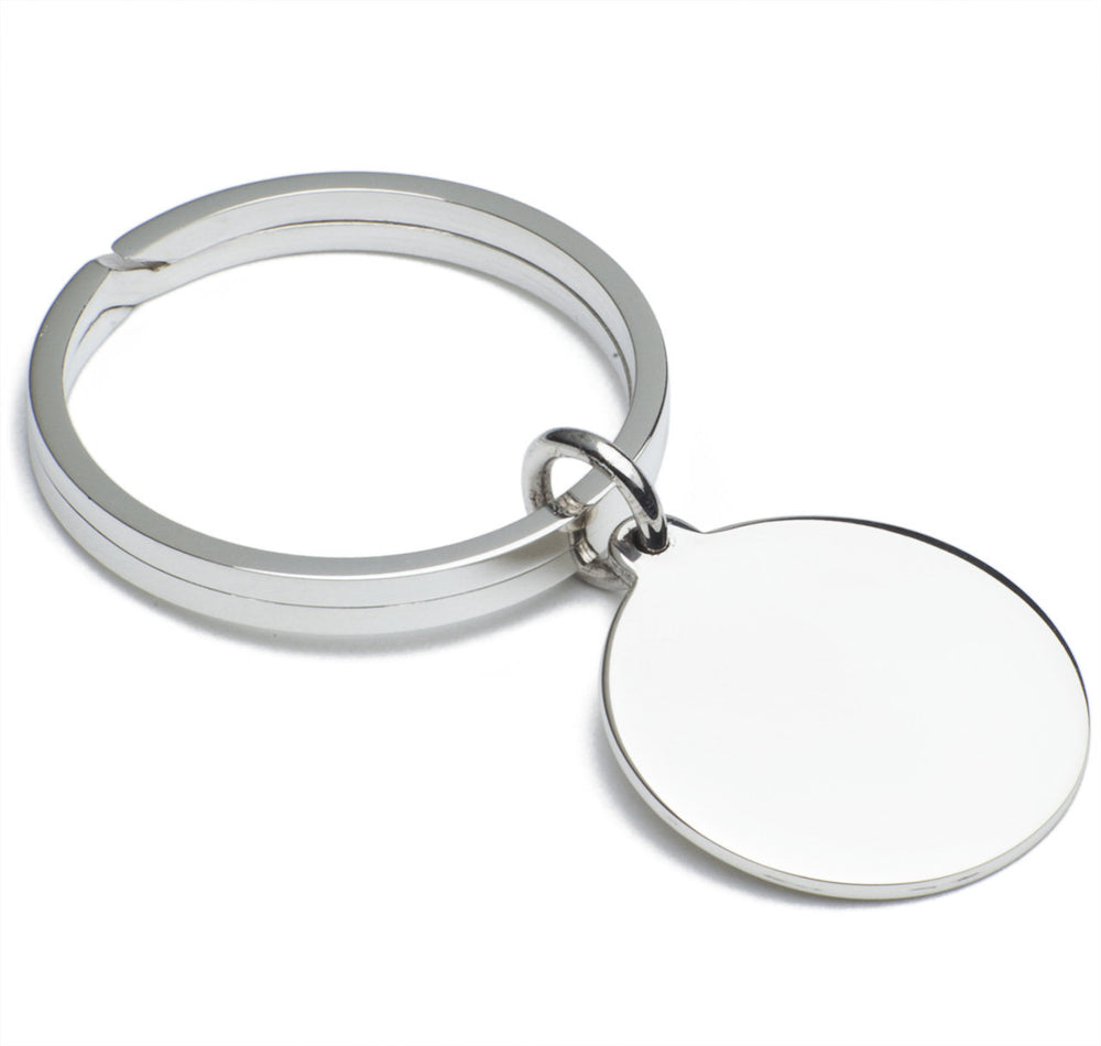 Sterling Silver Circle Key Ring