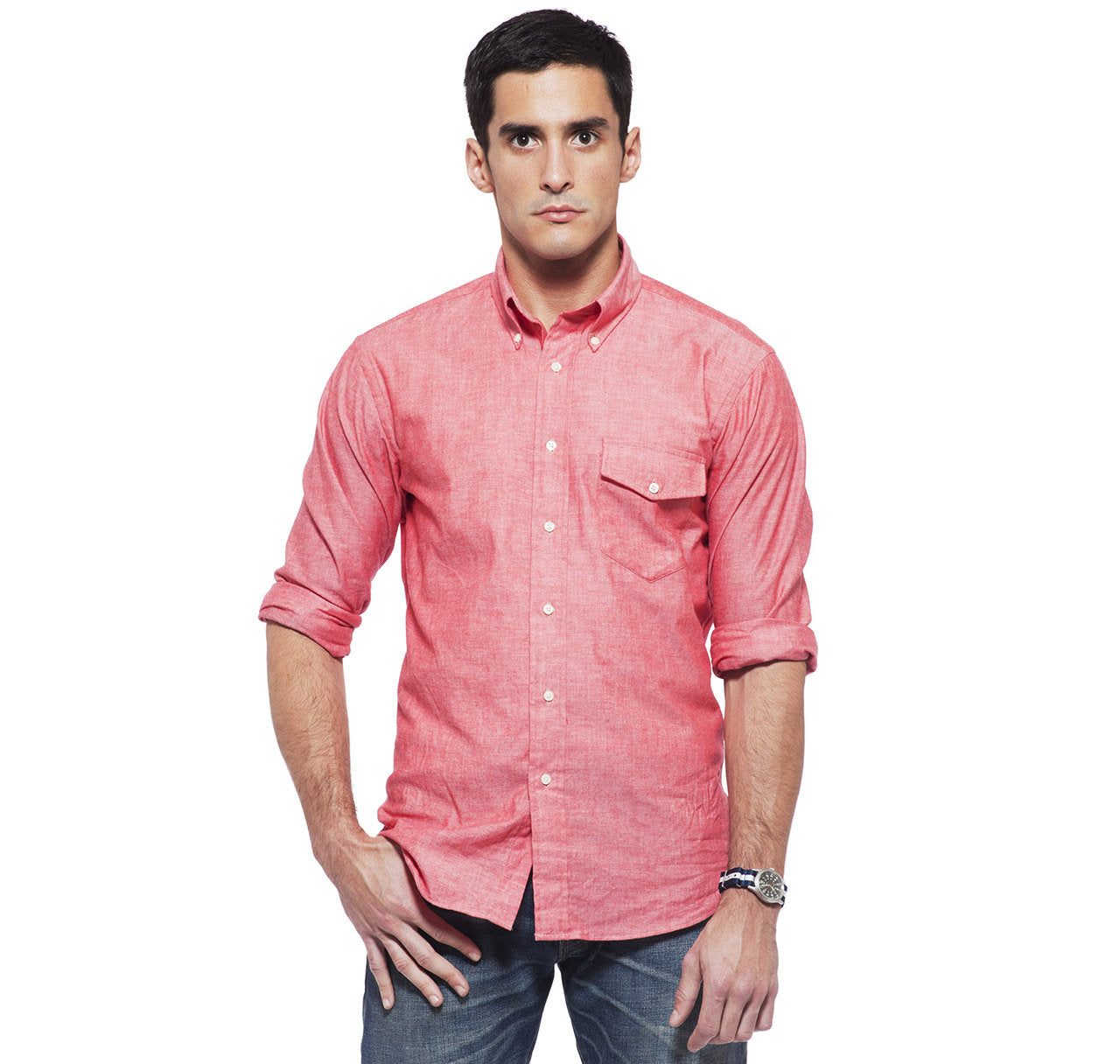 Sudbury Red Chambray Shirt