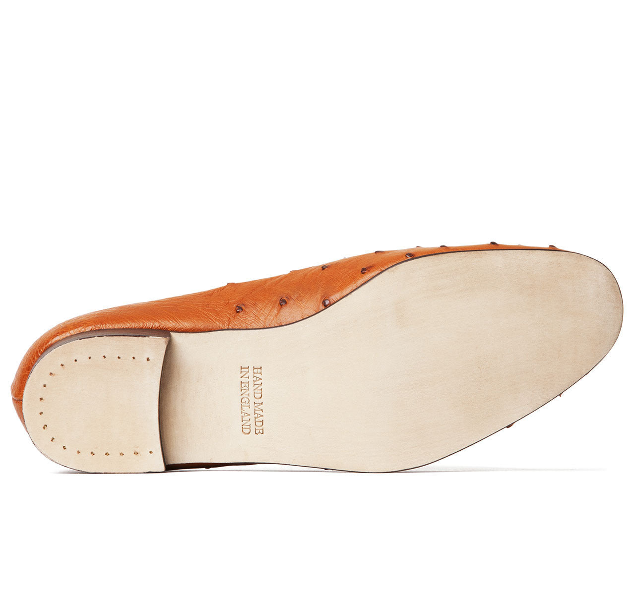 Tan Ostrich Albert House Shoes