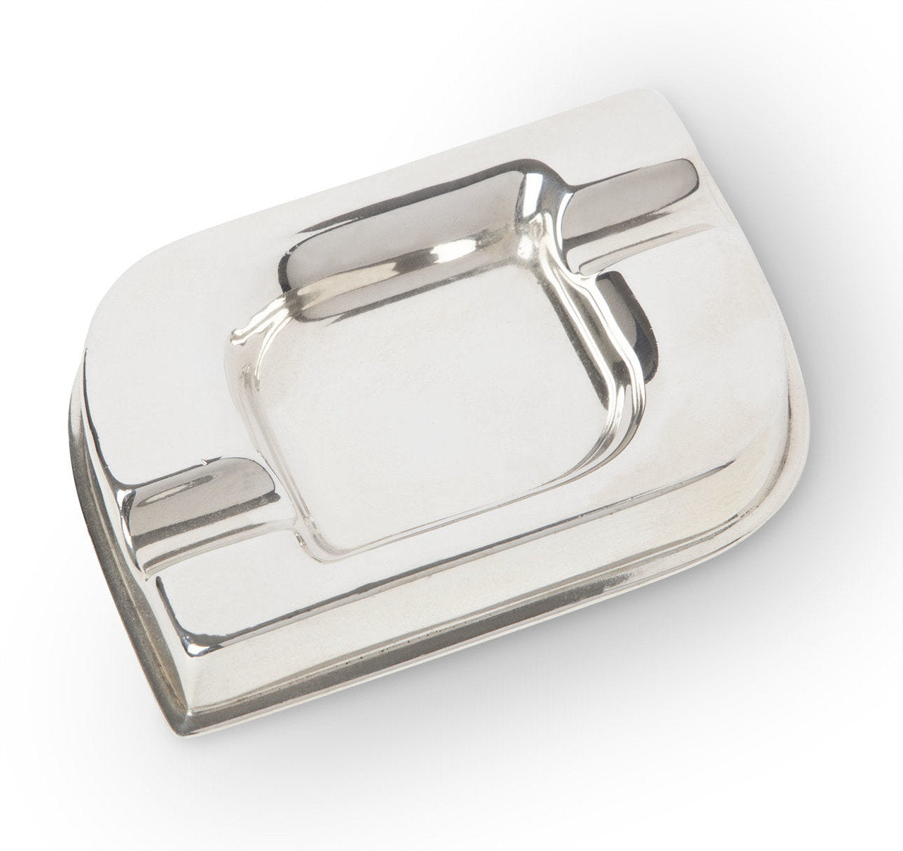 English Sterling Silver Modernist Ashtray