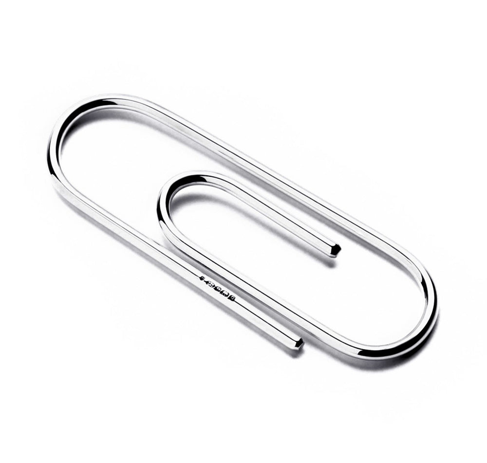 Money Paperclip Sterling Silver Paperclip Money Clip