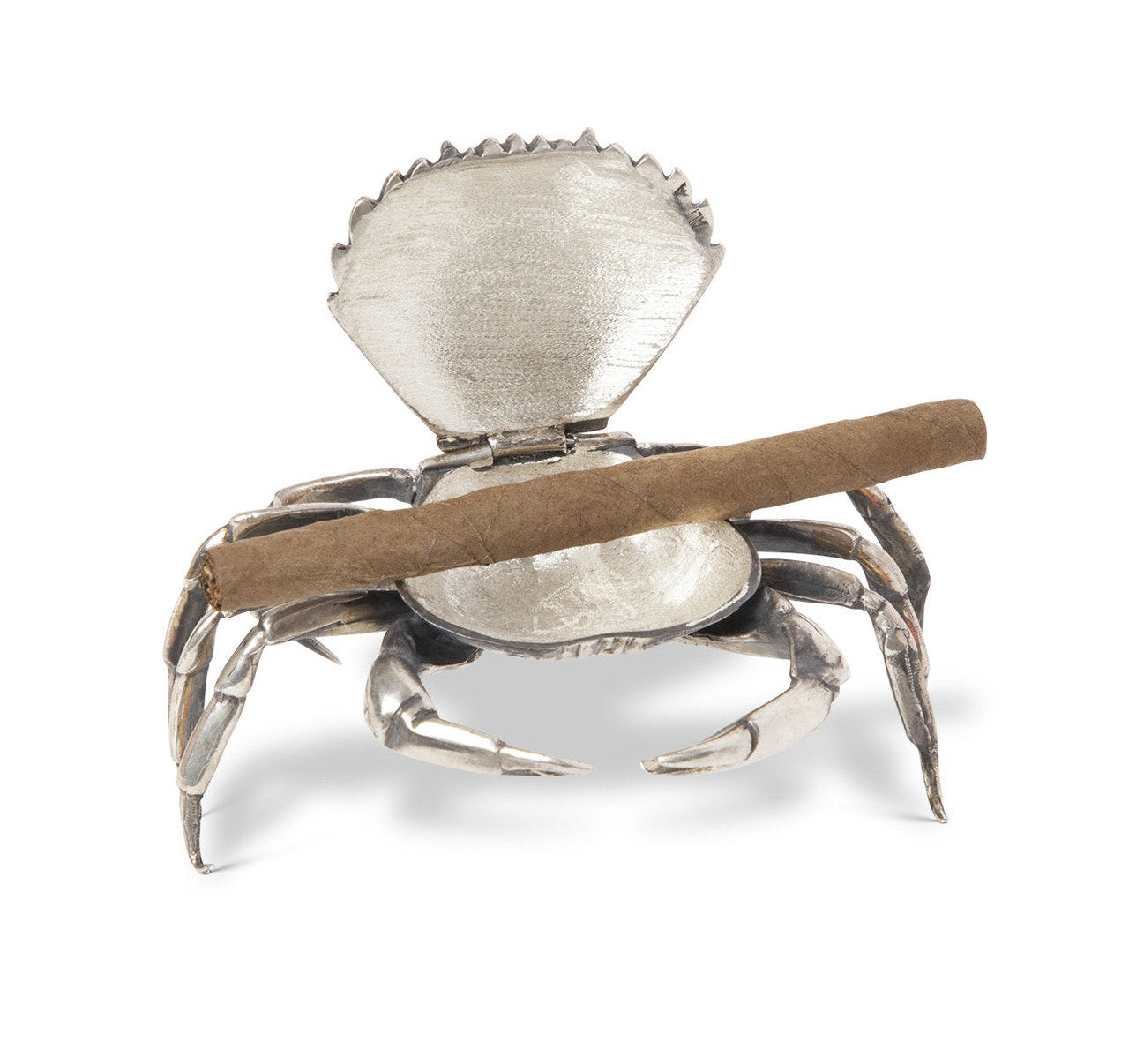 Sterling Silver Crab Form Ashtray