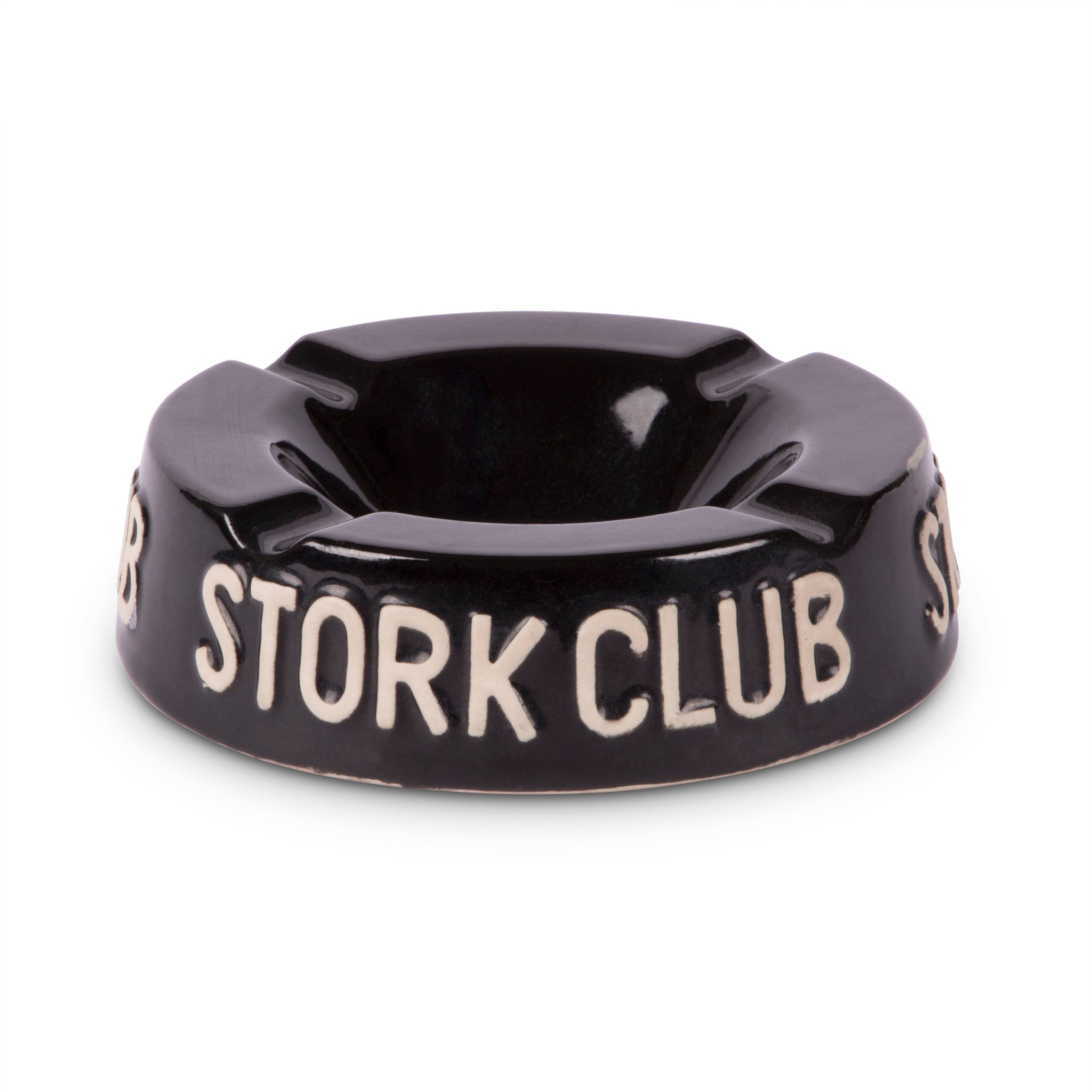 Stork Club Black Ceramic Cigar Ashtray