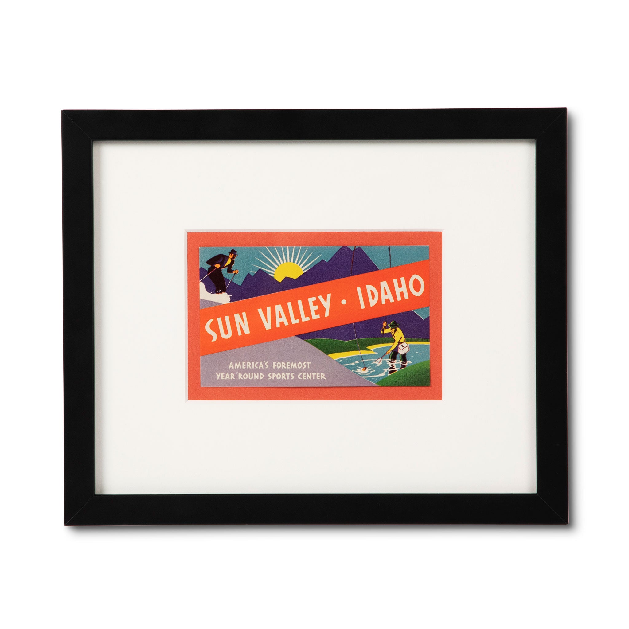 Sun Valley Idaho Travel Luggage Label