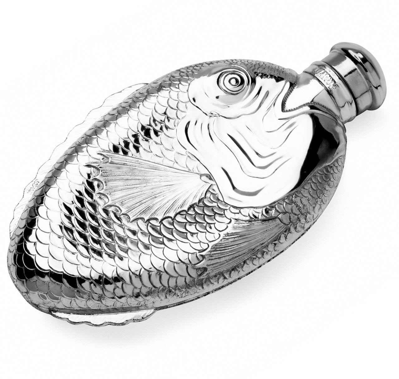 Towle Silver-Plated Fish Hip Flask