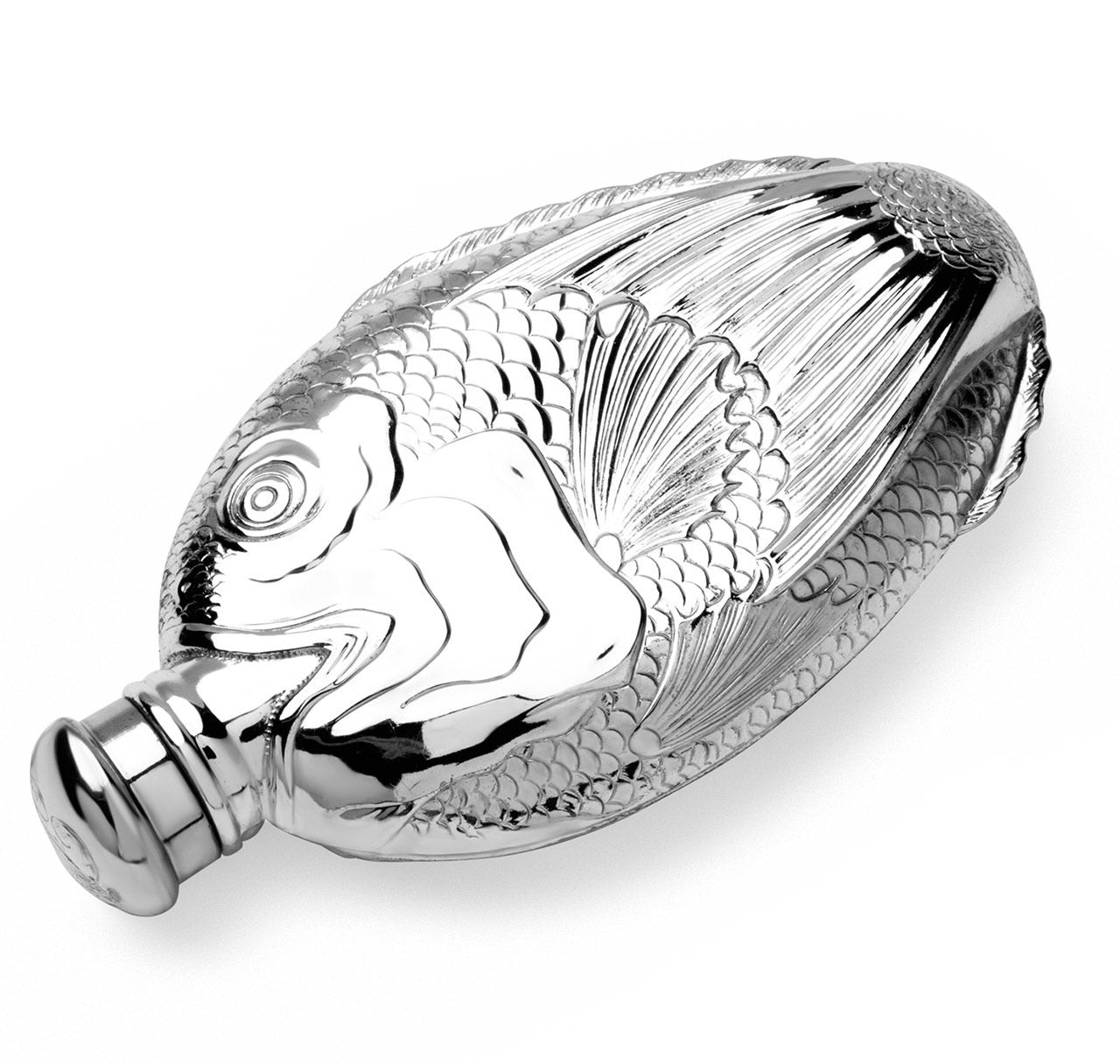 Towle Silver-Plated Fish Hip Flask