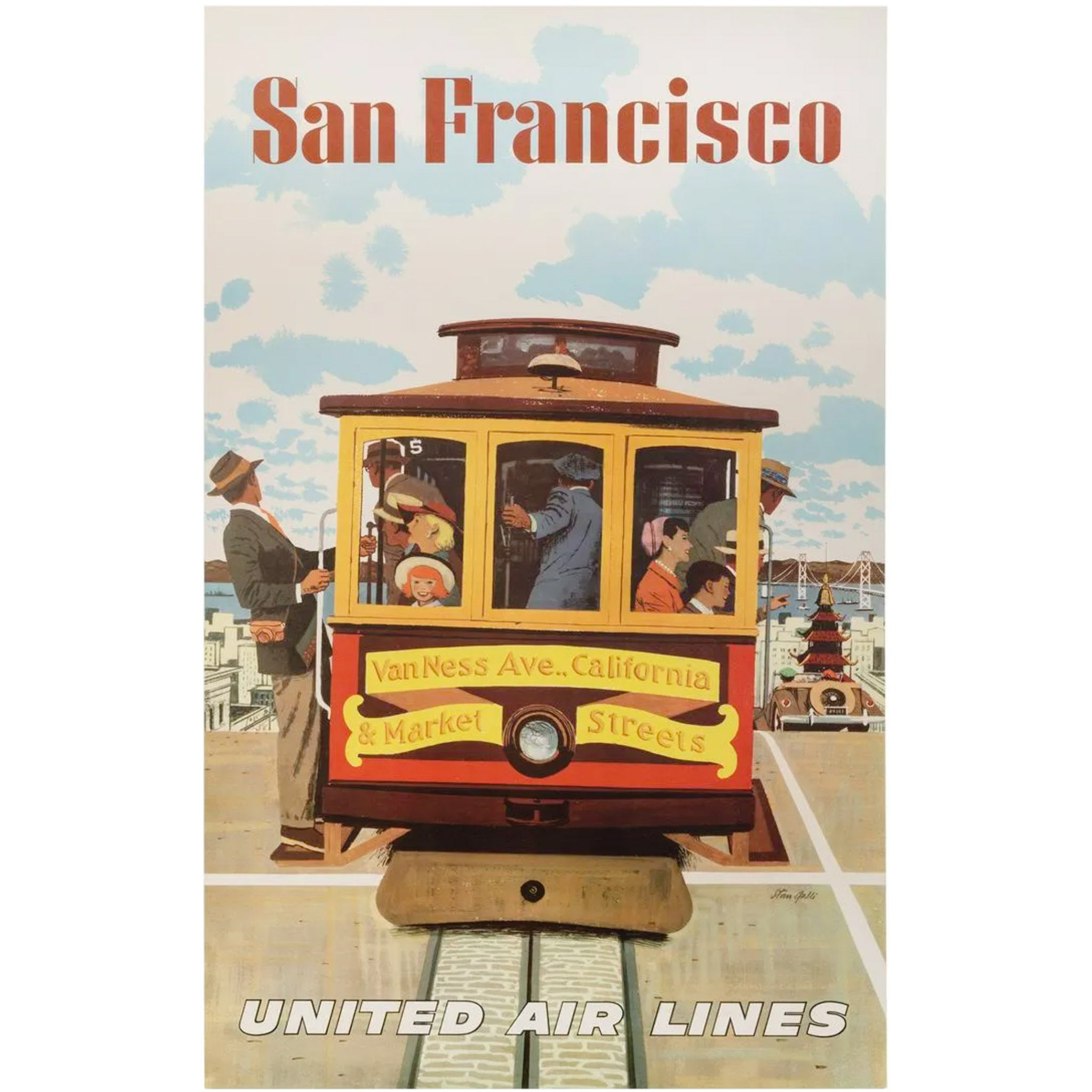 San Francisco United Air Lines Poster