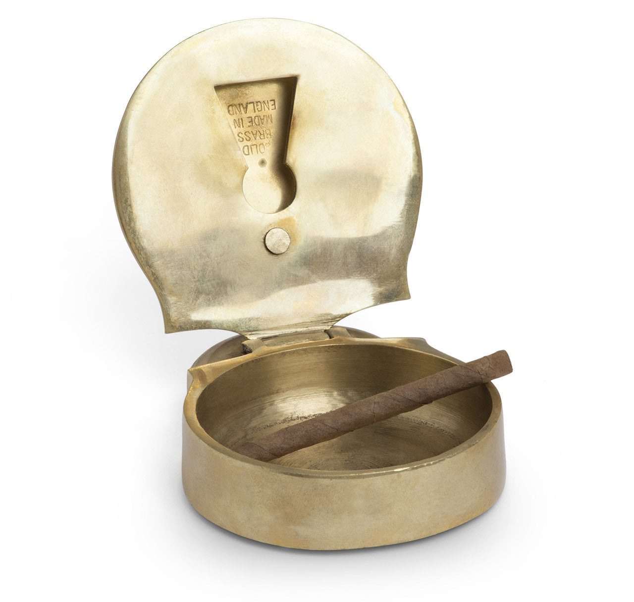 Vintage English Solid Brass Padlock Ashtray