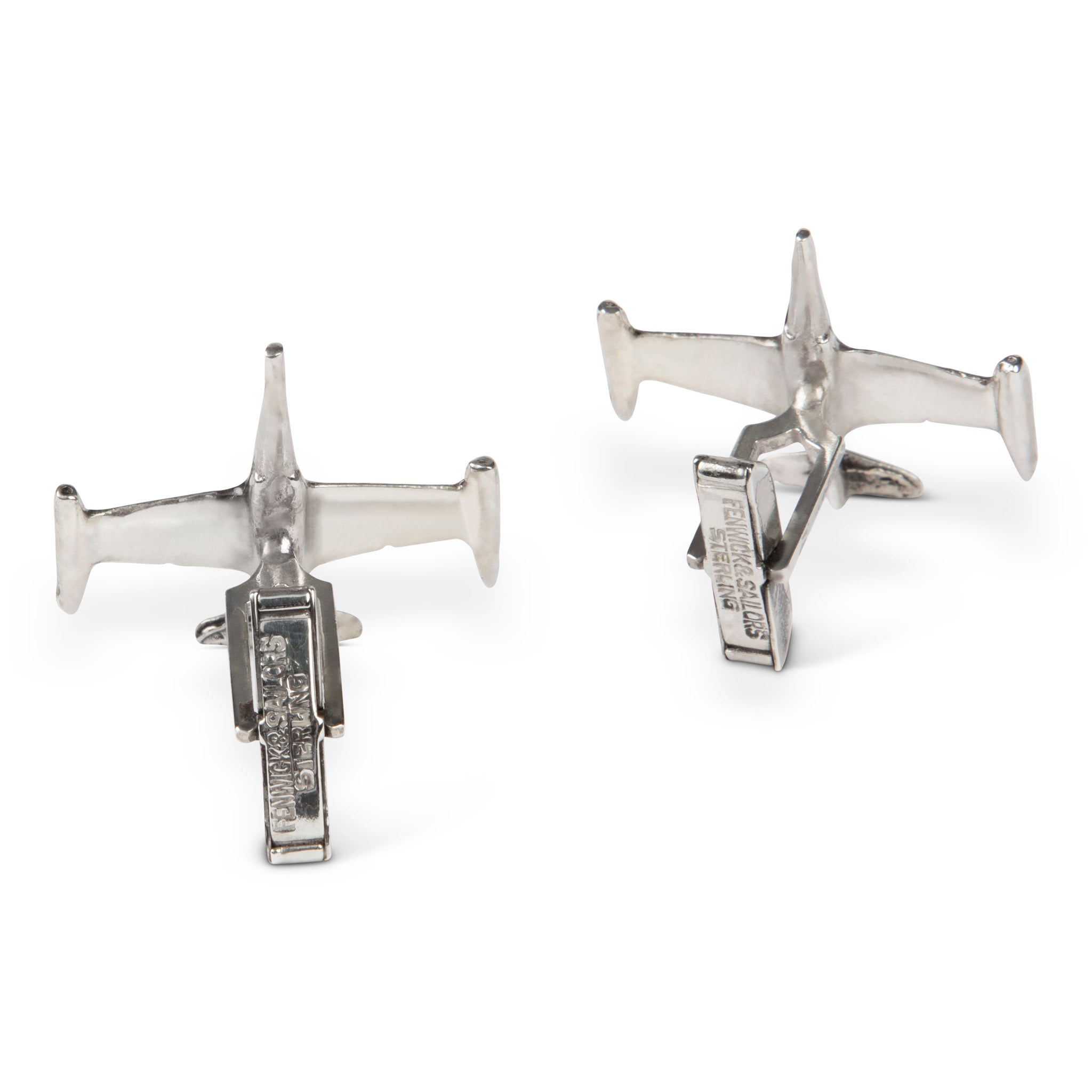 Vintage Fenwick & Sailors Sterling Airplane Cufflinks