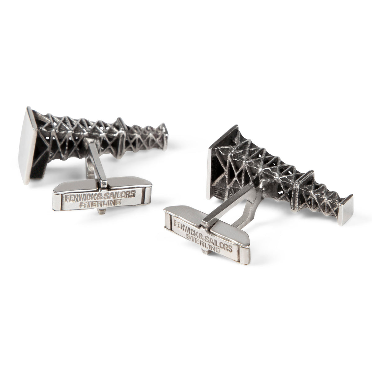 Fenwick & Sailors Sterling Oil Derrick Cufflinks