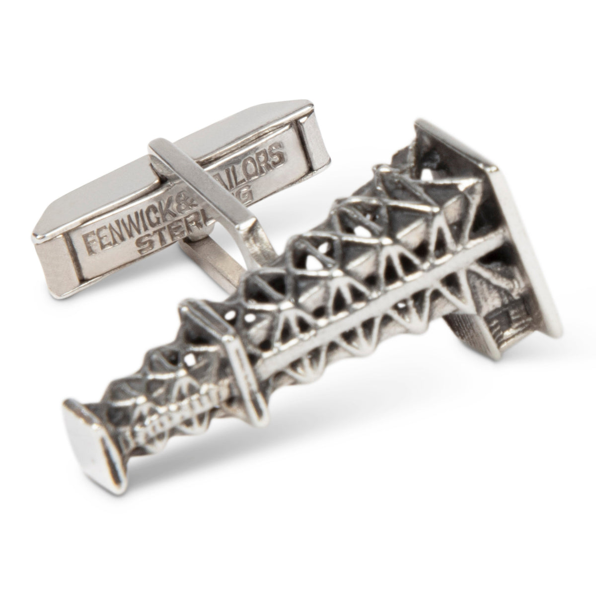 Fenwick & Sailors Sterling Oil Derrick Cufflinks
