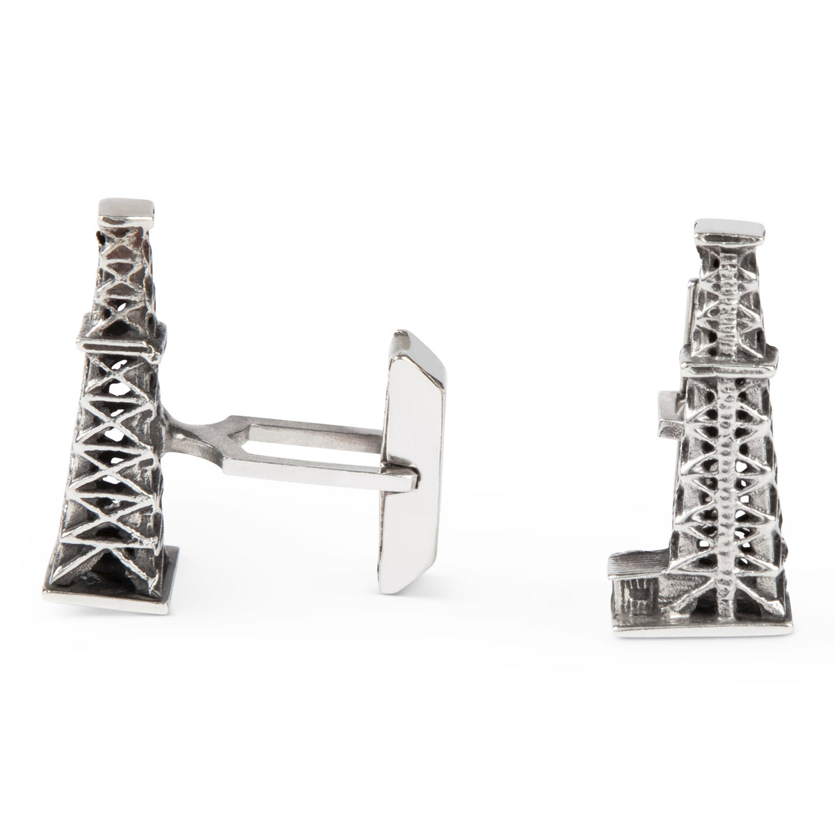 Fenwick & Sailors Sterling Oil Derrick Cufflinks
