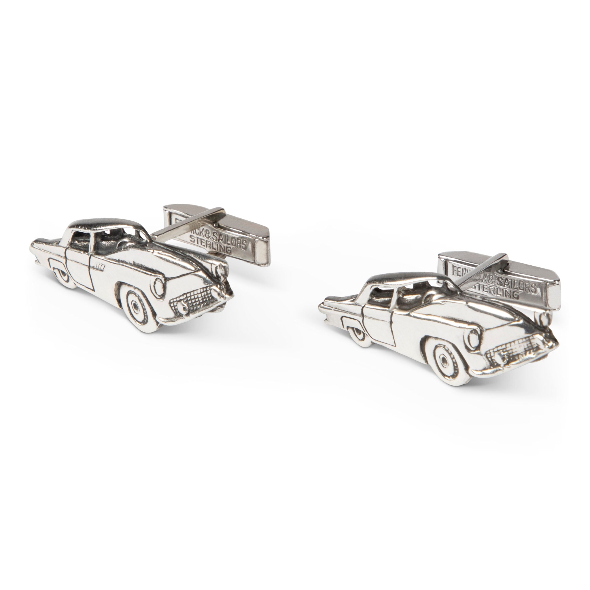 Vintage Fenwick & Sailors Sterling Ford Thunderbird Cufflinks