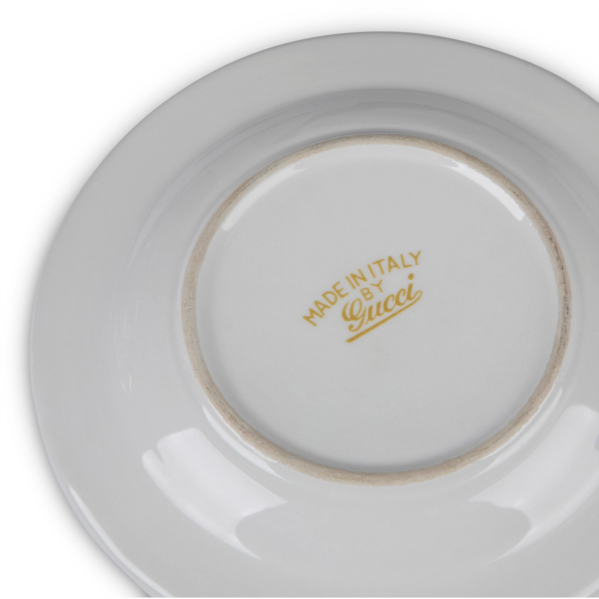 Vintage Gucci Porcelain Gold Trim Ashtray Dish