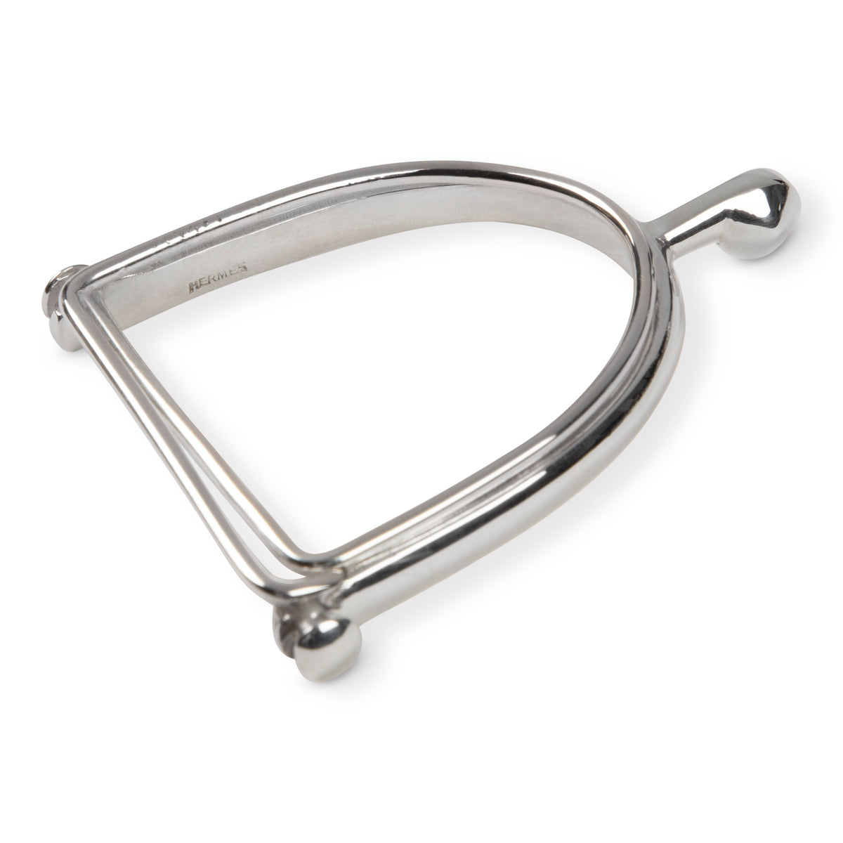 Mid 20th Century Hermes Silver Plated Horseshoe Money Clip