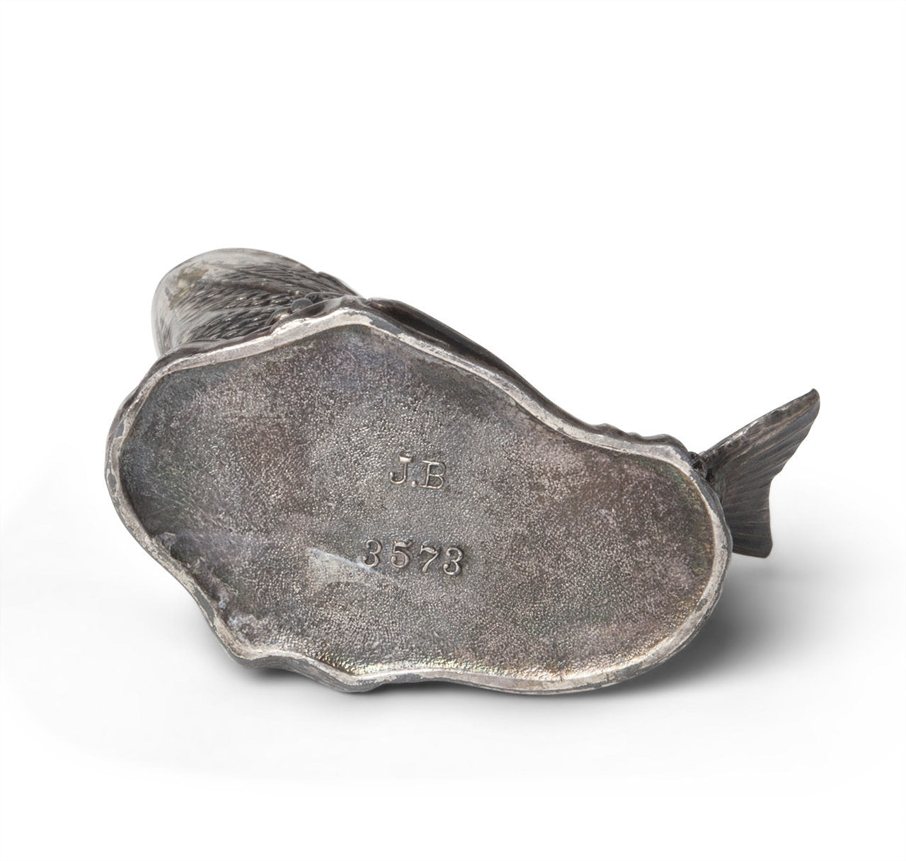 White Metal Fish Cigar Ashtray