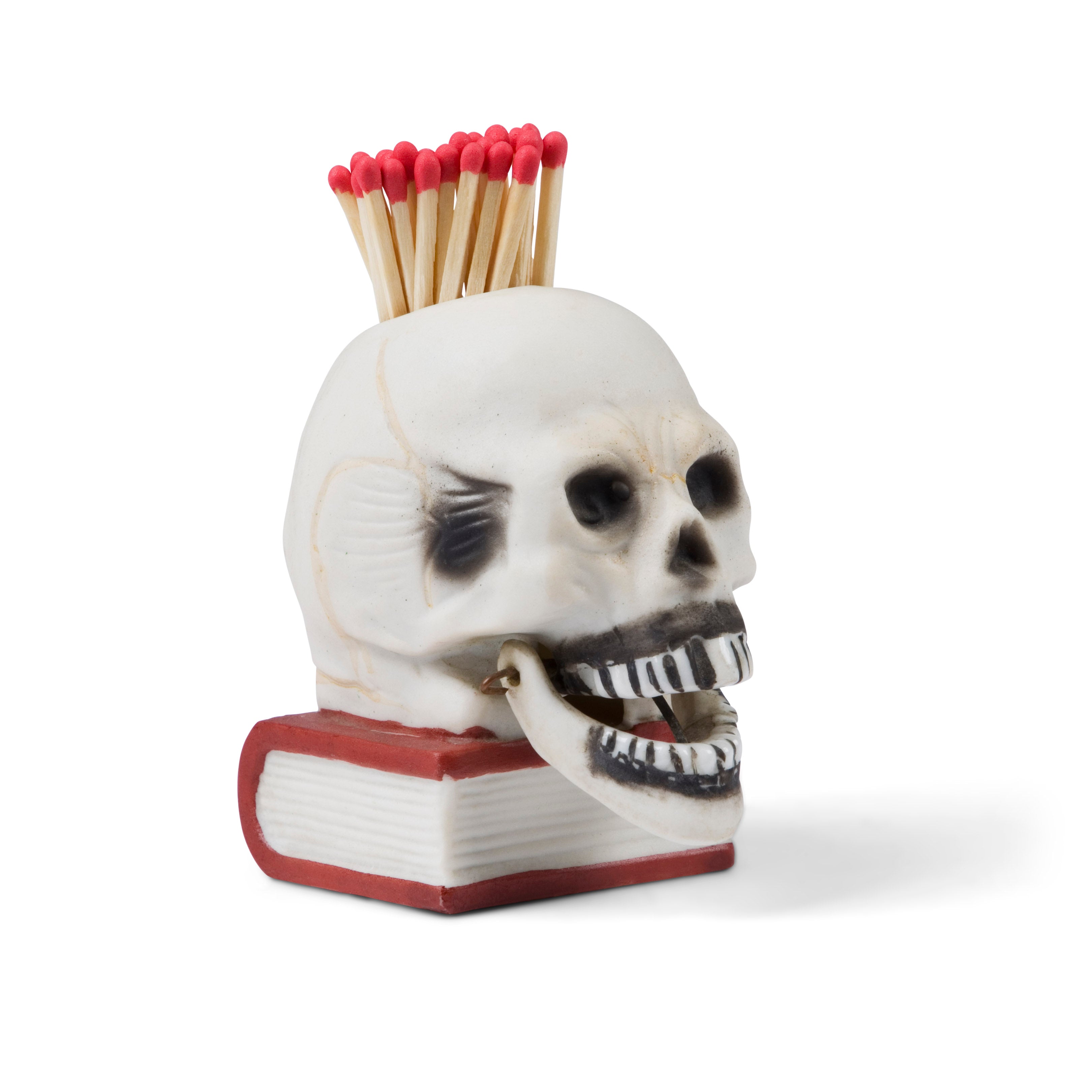 Vintage Memento Mori Skull Match Holder Striker