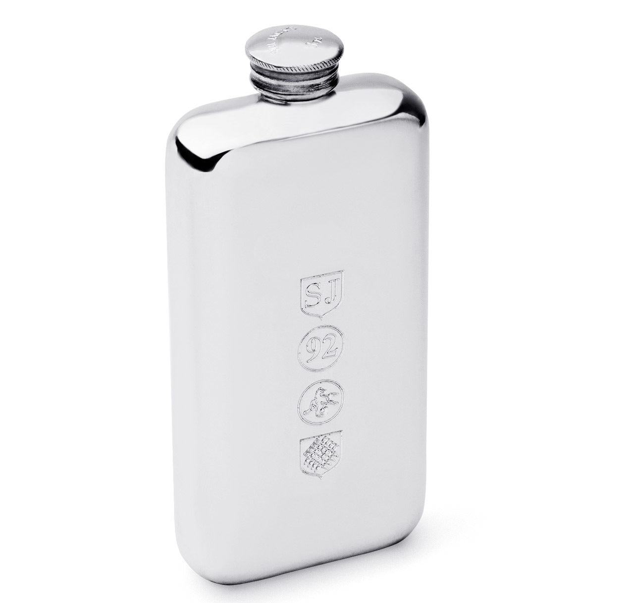 Sir Jack's 3oz Pewter Screw Top Flask