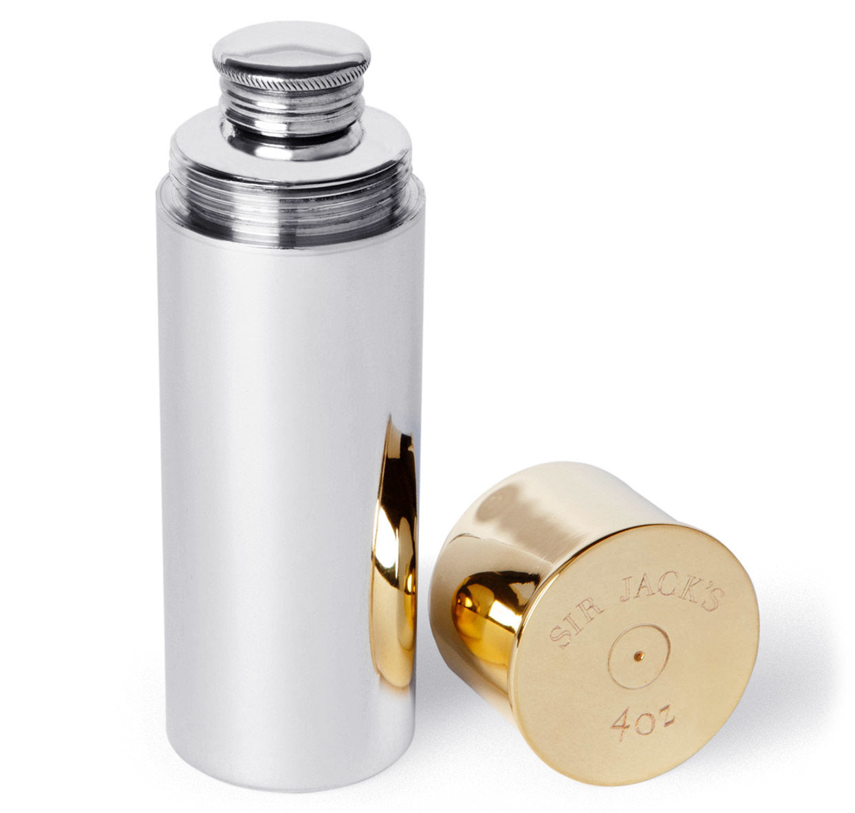 4oz Pewter Cartridge Shell Flask