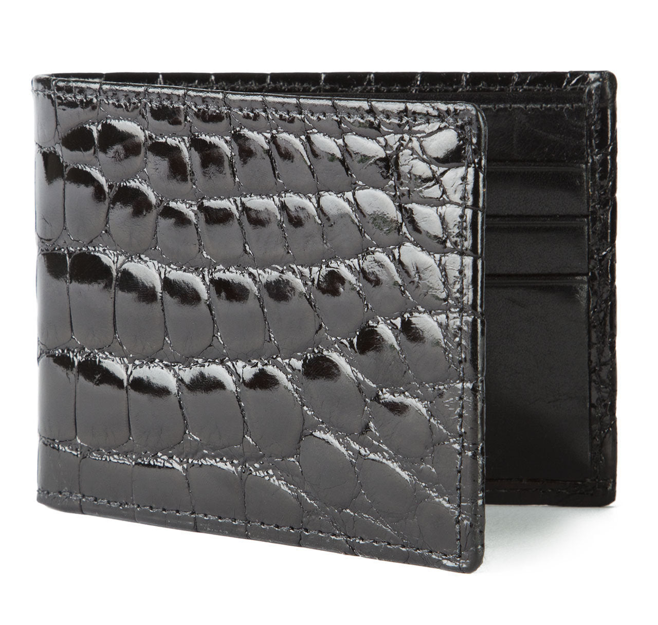 Black Alligator Bifold Wallet