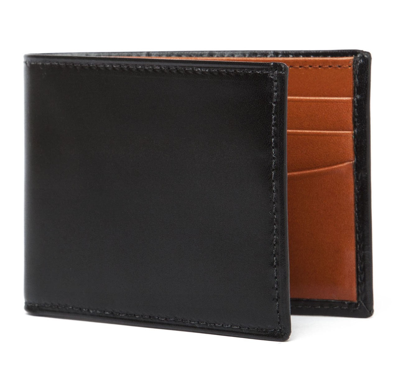 Black & Tan Calf Bifold Wallet