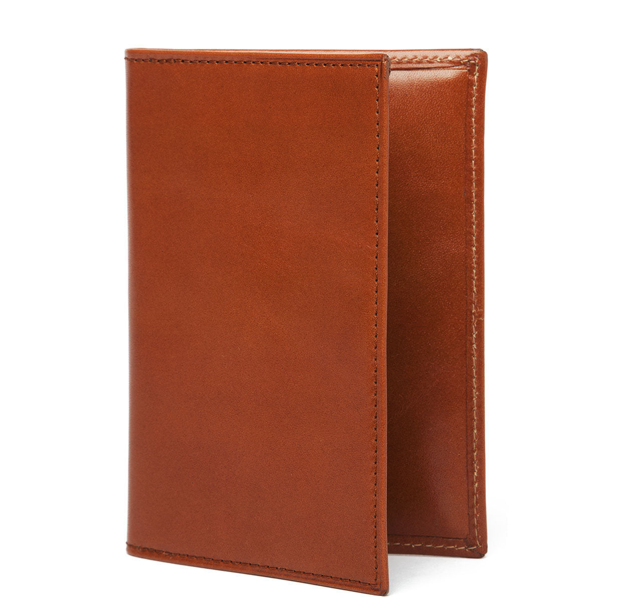 Cognac Leather Passport Holder