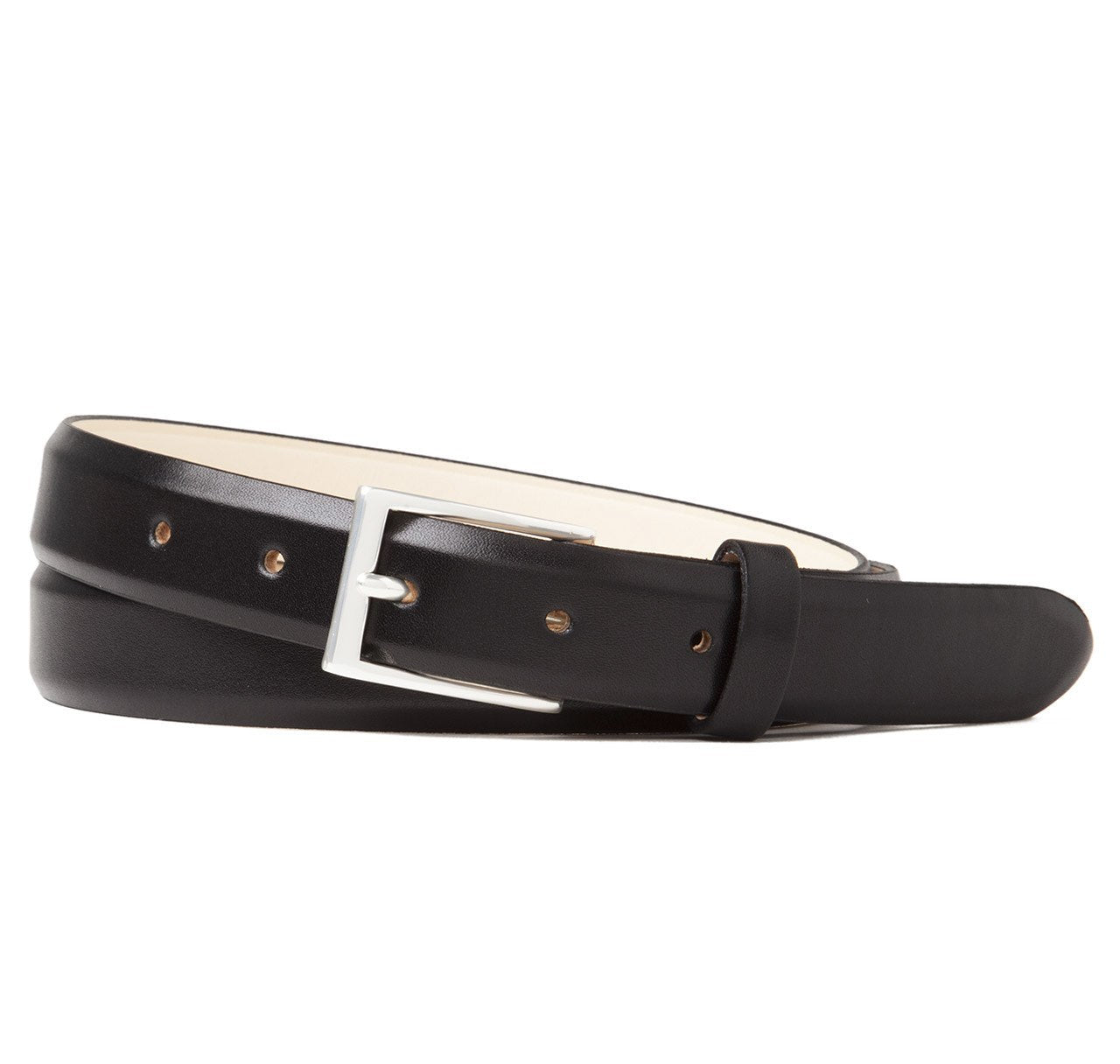 Sir Jack's Calfskin Belt in Black