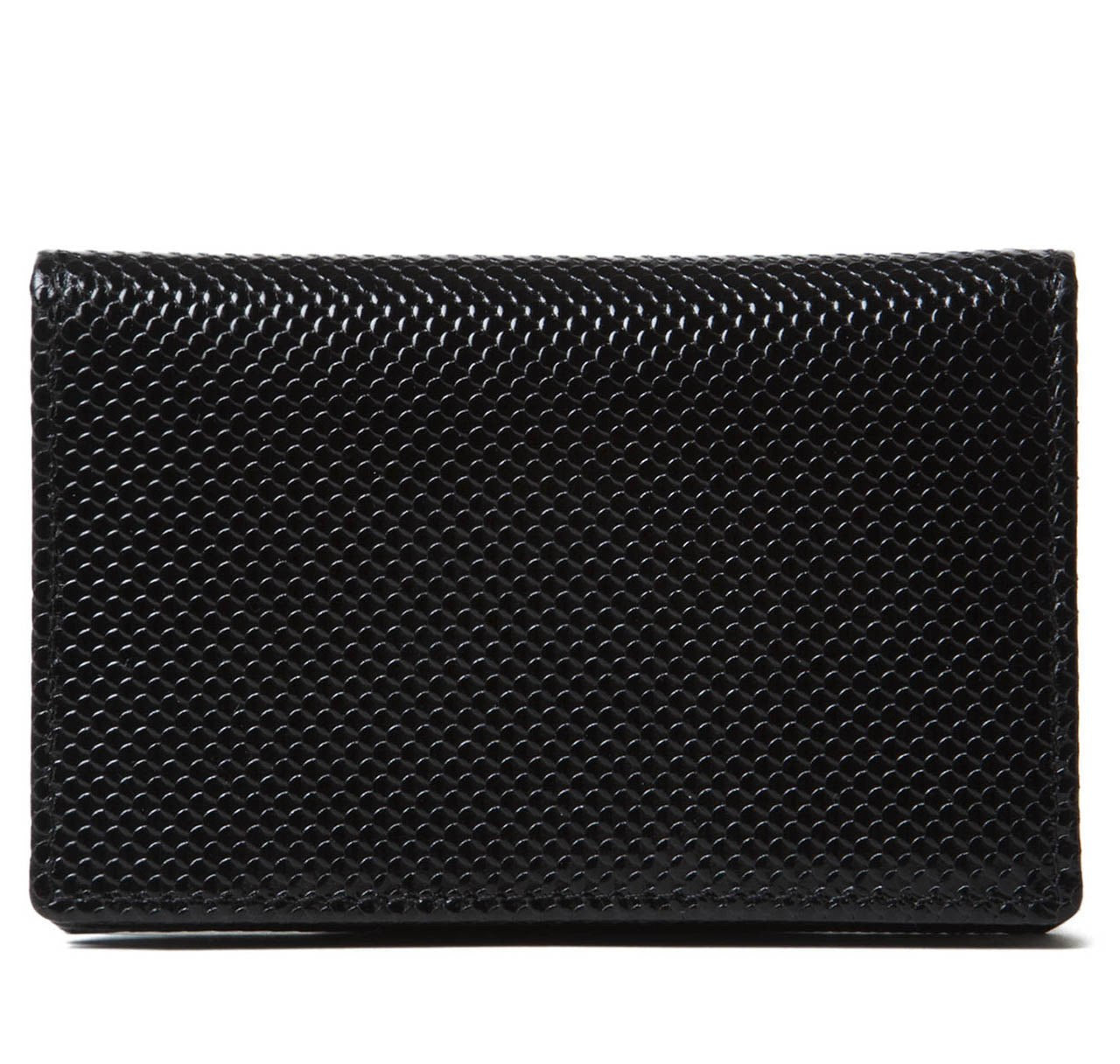 Black Carbon Fibre Leather Business Card Case