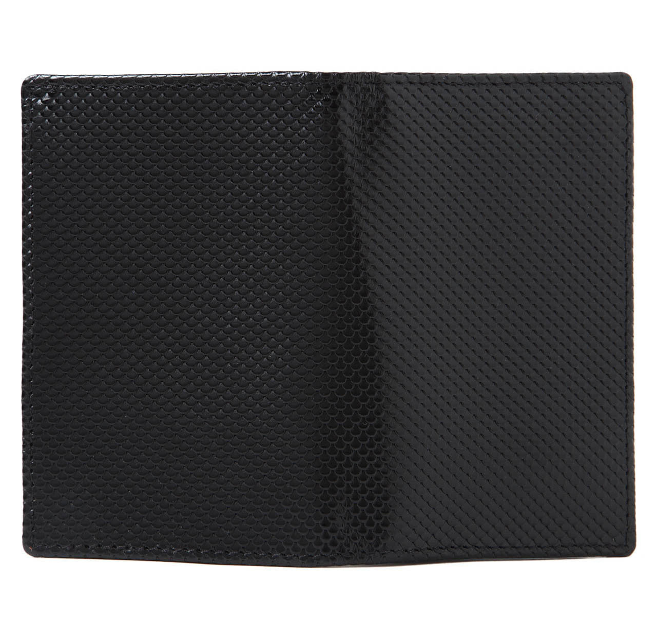 Black Carbon Fibre Leather Business Card Case