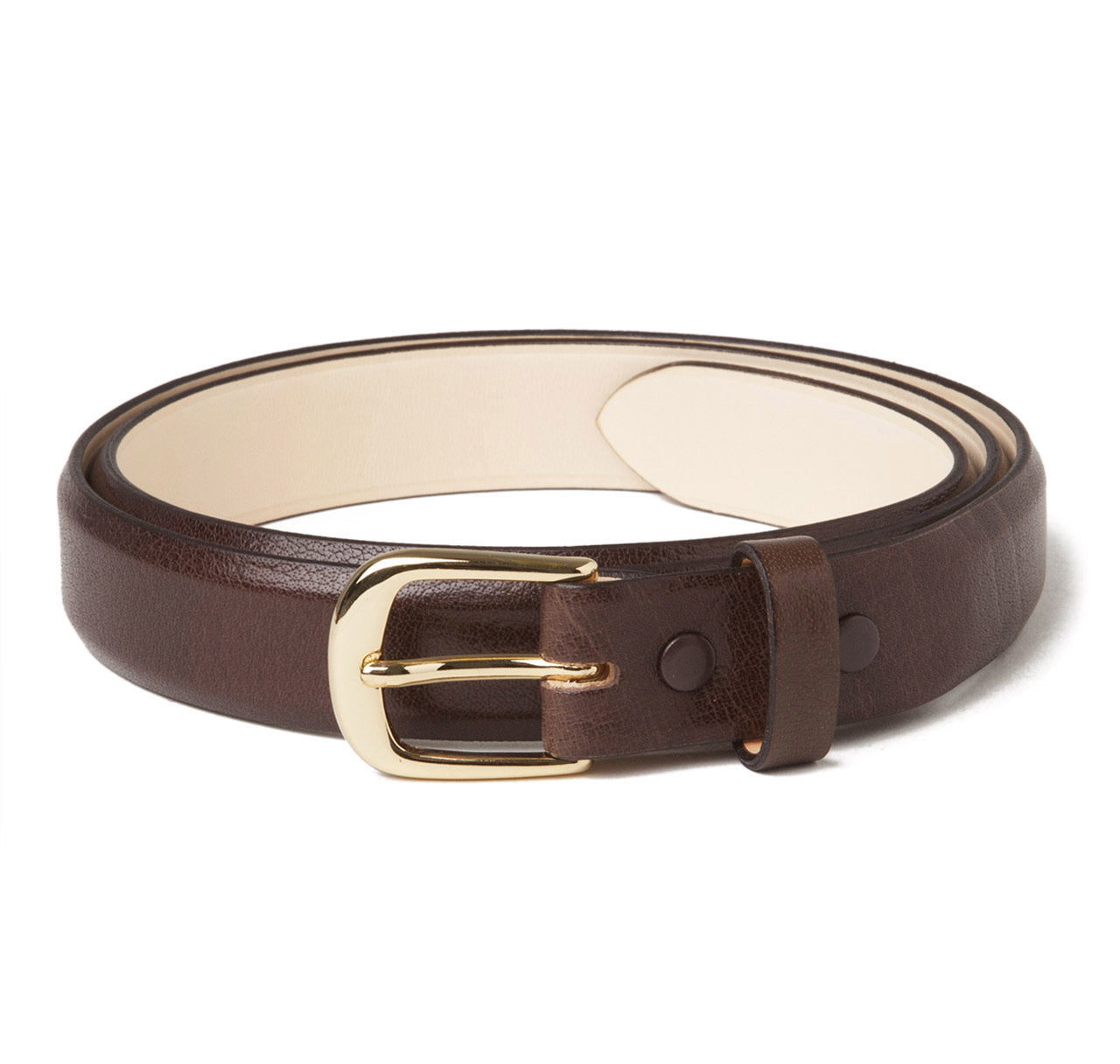 Buffalo Leather Belt in Brown