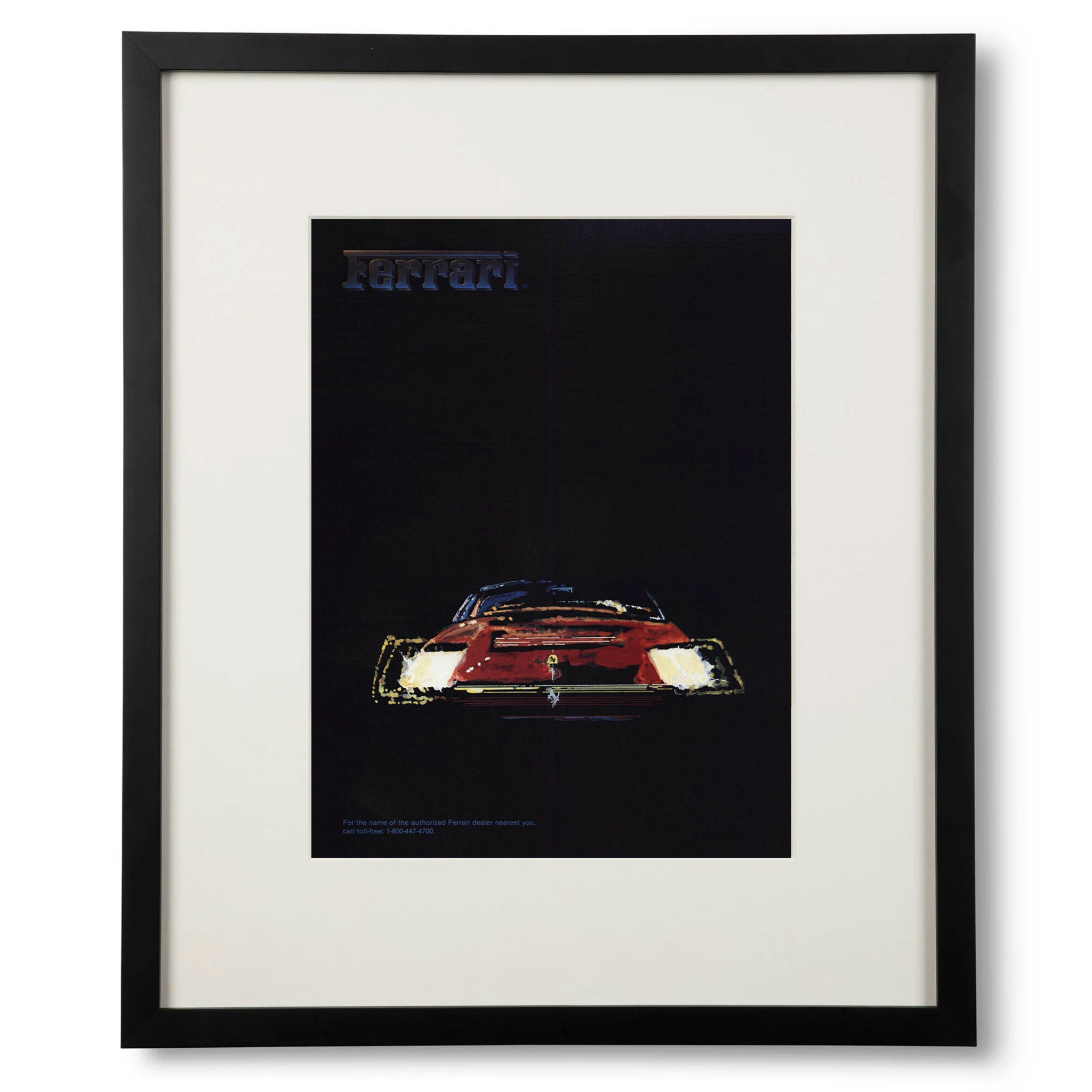 Framed Ferrari Abstract Painting Advertisement