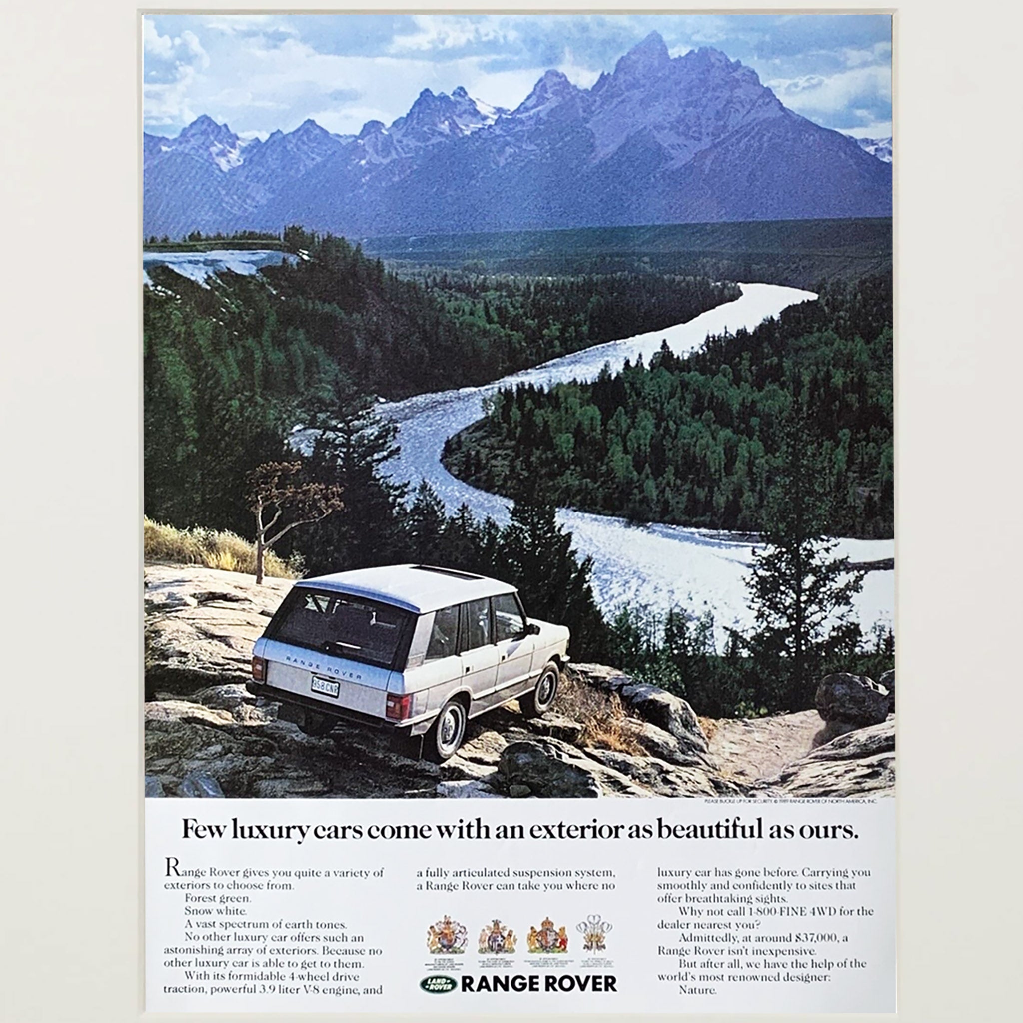 Framed Range Rover Beautiful Exterior Advertisement